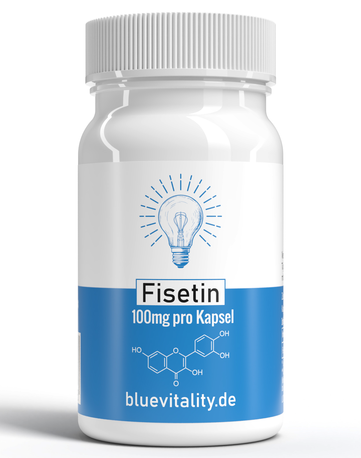 BlueVitality | Fisetin | 200mg Fisetin pro Tagesdosis | 60 Kapseln | Unabhängig laborgeprüft & zertifiziert