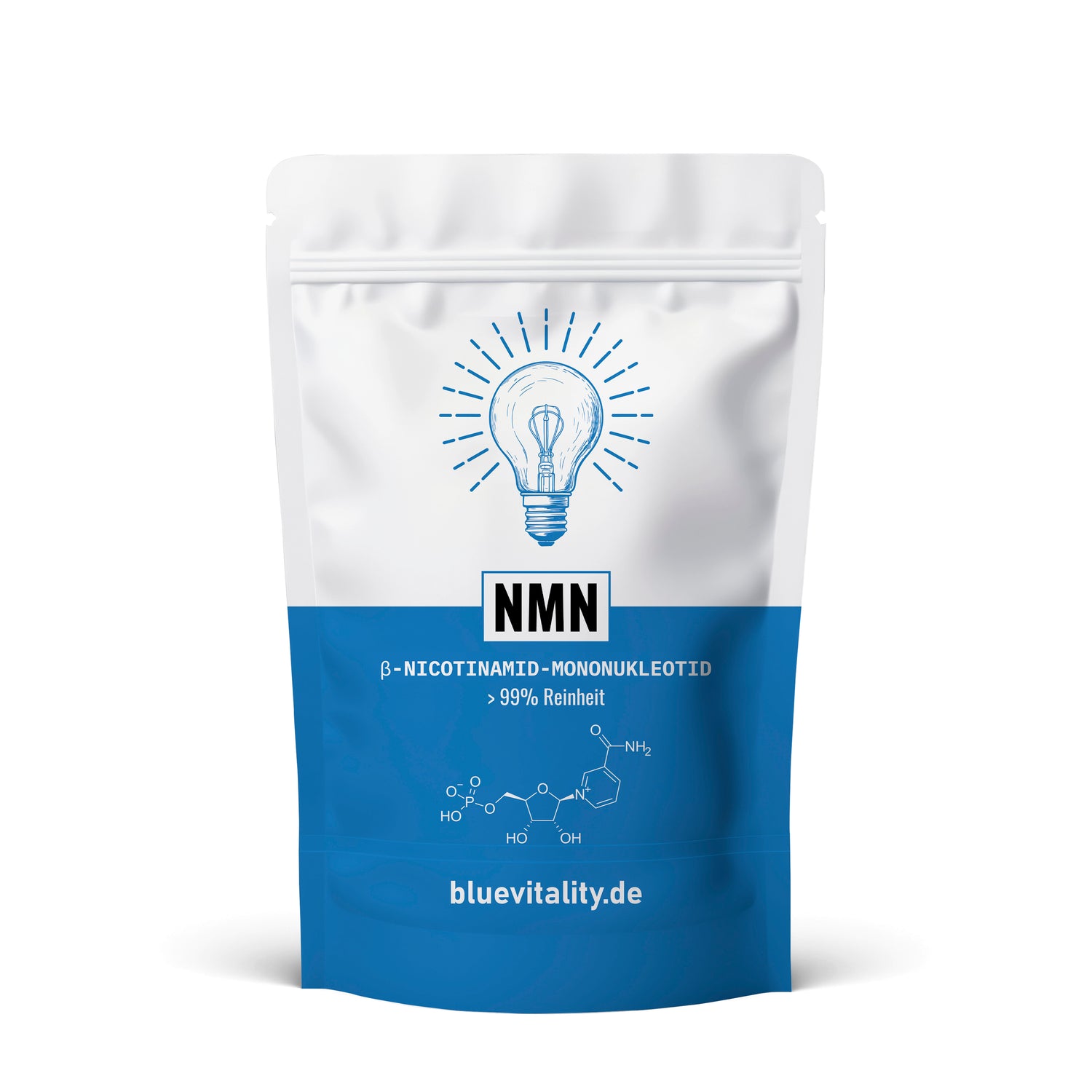 BlueVitality | 30g Premium NMN | >99% Reinheit | B-Nicotinamid-Mononukleotid | Unabhängig laborgeprüft & zertifiziert | Qualität aus Deutschland