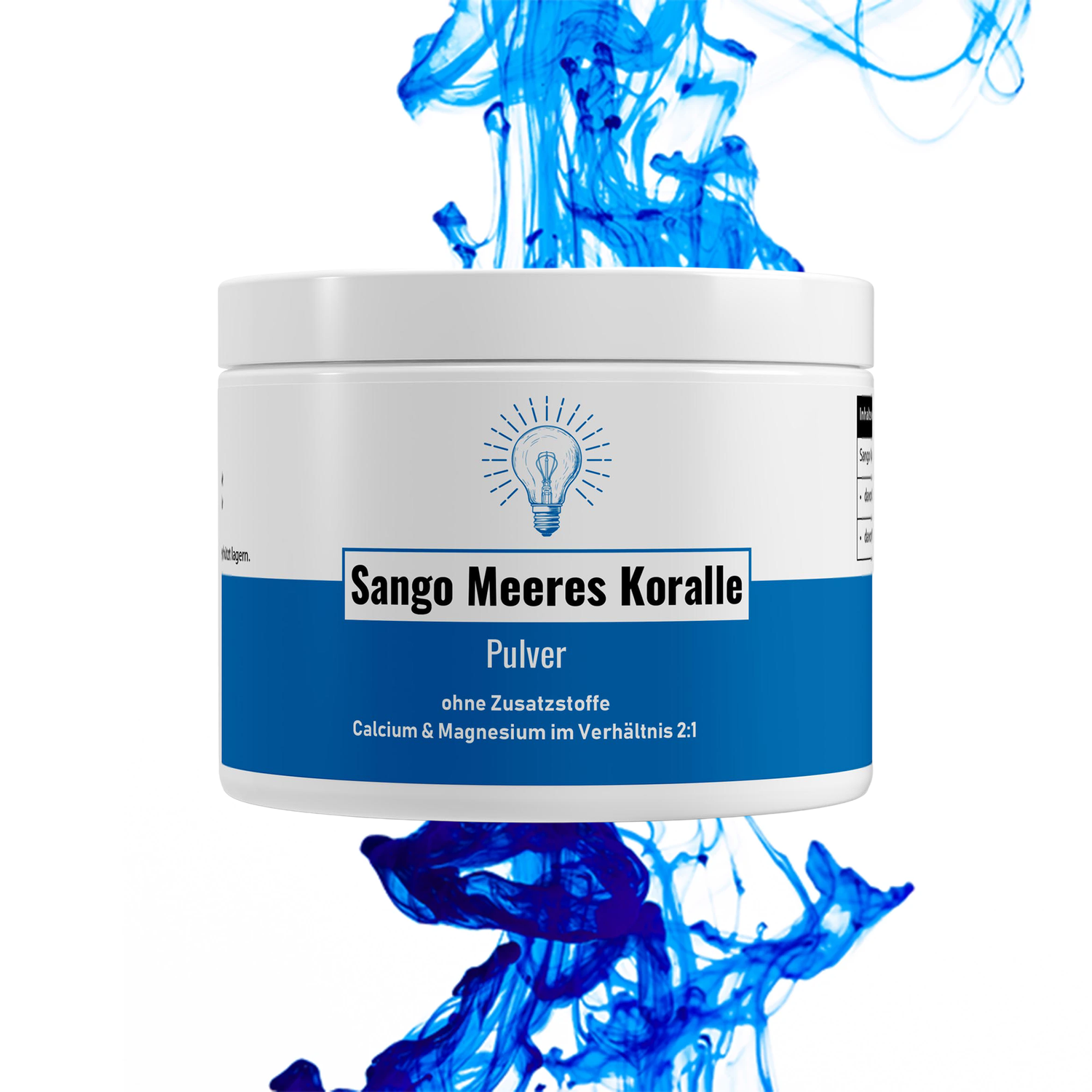 BlueVitality Sango Meereskoralle Pulver – 250 g naturbelassen, reich an Calcium & Magnesium, laborgeprüft
