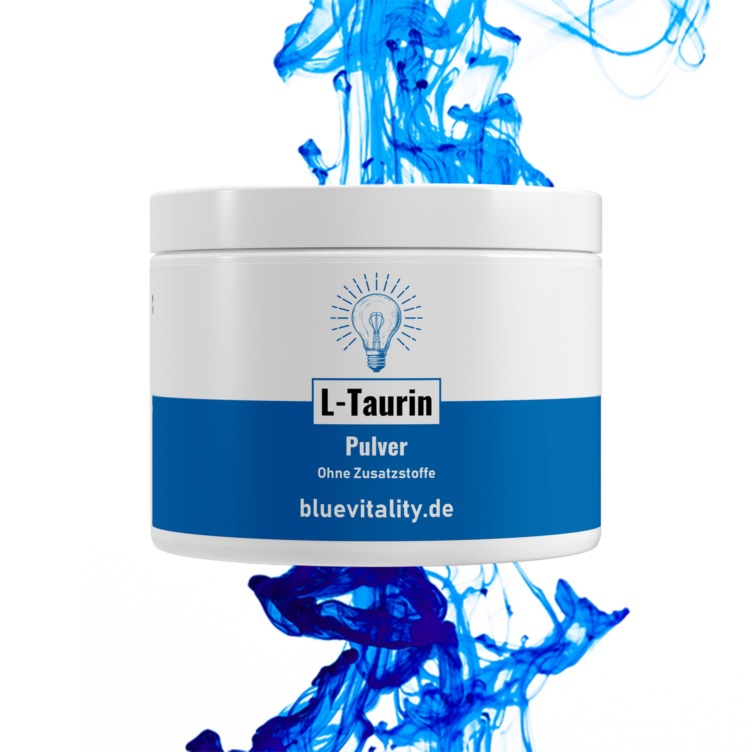 BlueVitality Taurin Pulver – 250 g hochreines L-Taurin, 100 % rein & ohne Zusätze, laborgeprüft
