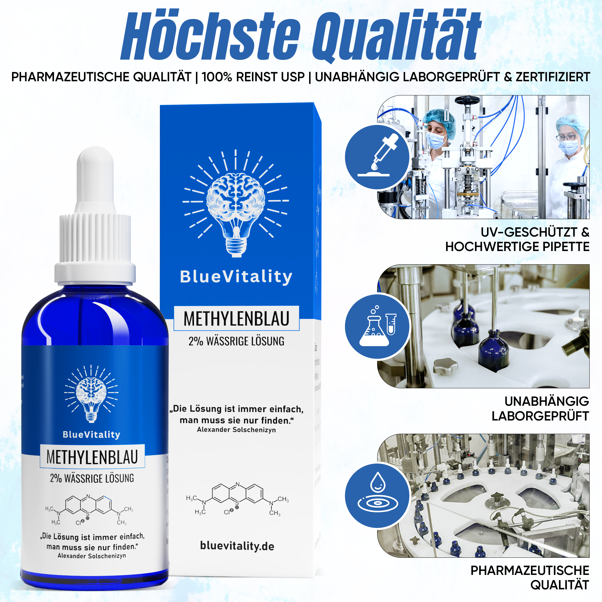 Vorteil von Methylenblau 2% wässrige Lösung