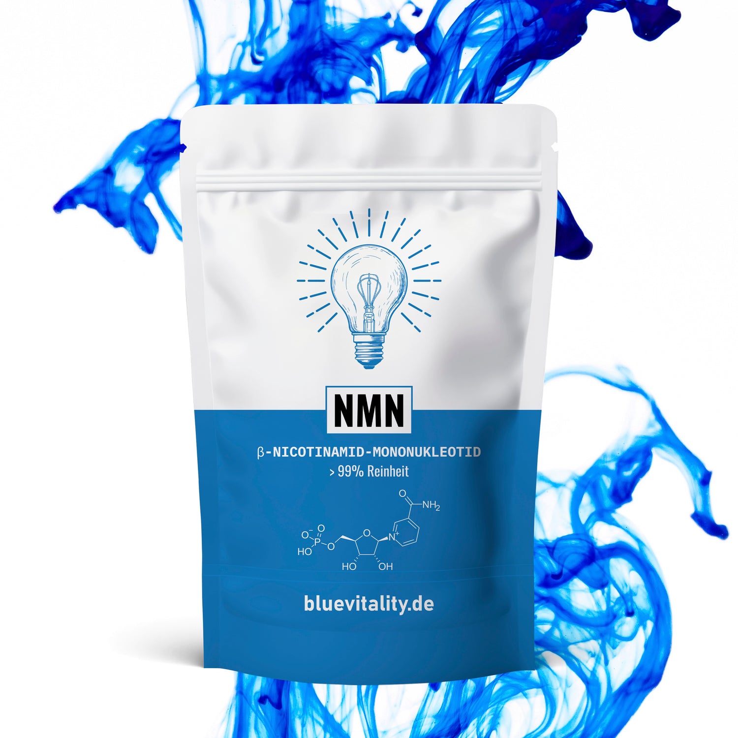 BlueVitality | 30g Premium NMN | >99% Reinheit | B-Nicotinamid-Mononukleotid | Unabhängig laborgeprüft & zertifiziert | Qualität aus Deutschland