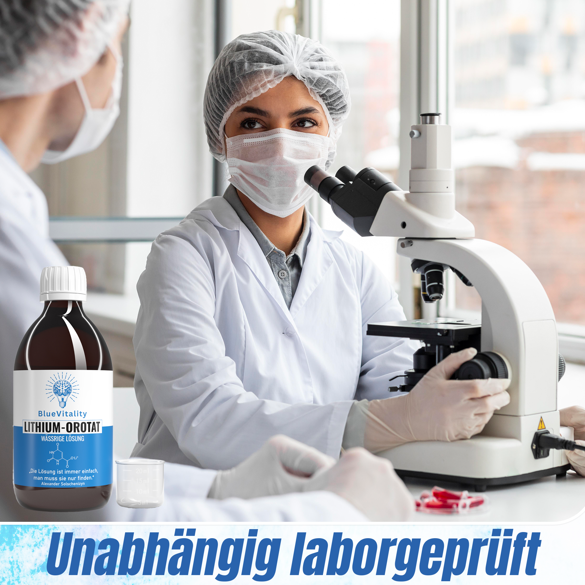 Lithium Orotat, unabhängig laborgeprüft Made in Germany
